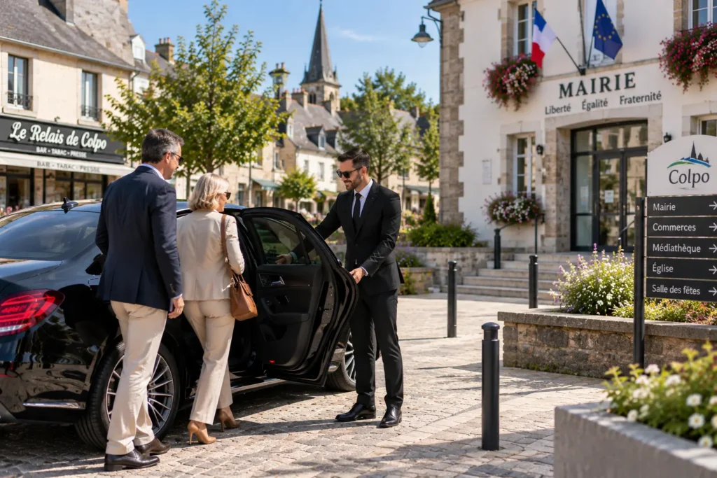 Le bourg de Colpo, destination d'une course Hermine Cab au départ de Vannes