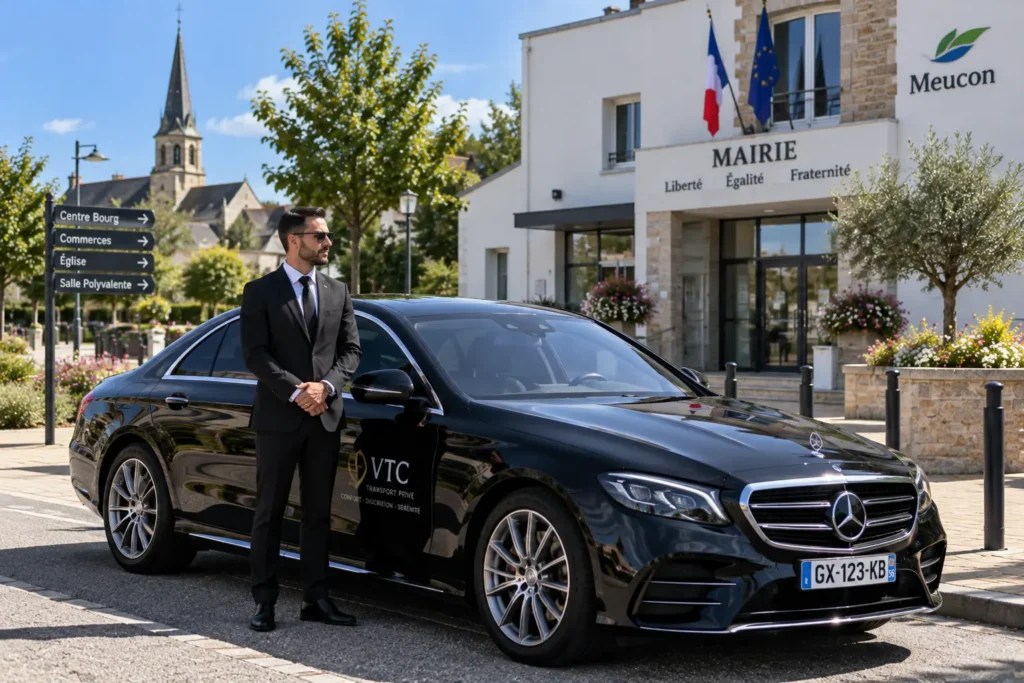 Le bourg de Meucon, destination d'un VTC Hermine Cab au départ de Vannes