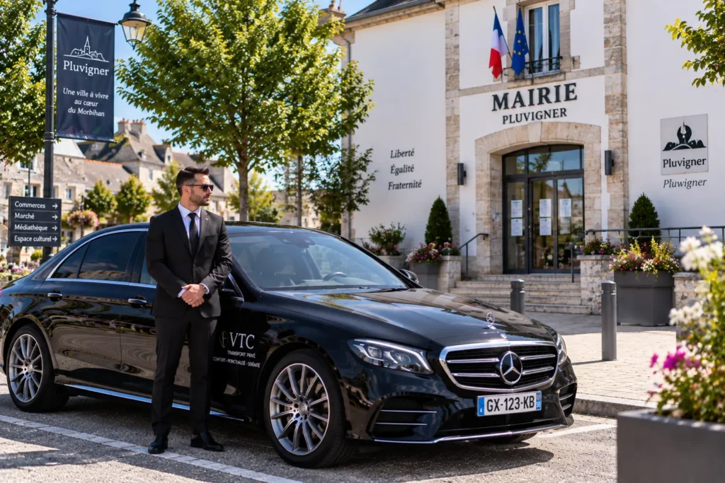 La campagne de Pluvigner, destination d'une course Hermine Cab au départ de Vannes